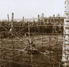 Prisoners at Le Mort Homme, (Dead Man's Hill), northern France, c1914-c1918