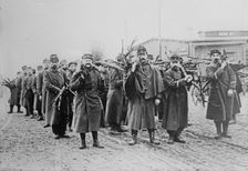 Prisoners, bringing in wood, Zossen, between 1914 and c1915. Creator: Bain News Service