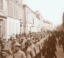 Prisoners, Chalons, northern France, c1914-c1918