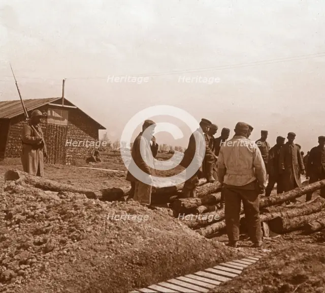 Prisoners, Chalons, northern France, c1914-c1918. Artist: Unknown.