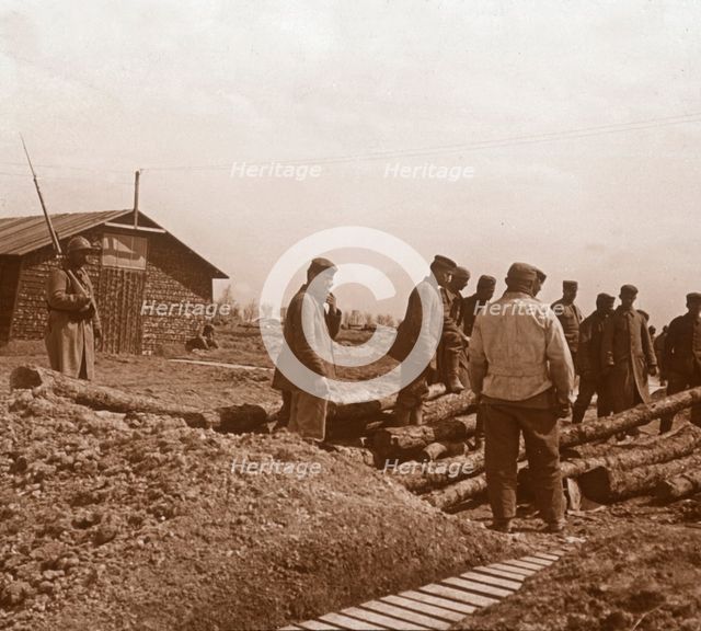 Prisoners, Chalons, northern France, c1914-c1918. Artist: Unknown.
