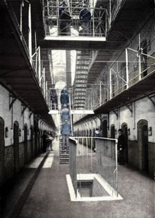 Prisoners going to dinner, Wormwood Scrubs Prison, London, c1903 (1903)