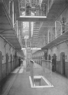 Prisoners going to dinner, Wormwood Scrubs Prison, London, c1903 (1903)