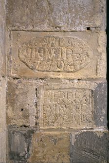 Prisoners graffiti at Dover Castle, Kent, 1994. Artist: J Bailey