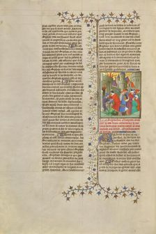 Prisoners Led from a Defeated City; Des cas des nobles hommes et femmes, about 1413-1415. Creators: Boucicaut Master, Workshop of the Boucicaut Master