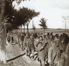 Prisoners, Route de l'Epine, France, c1914-c1918