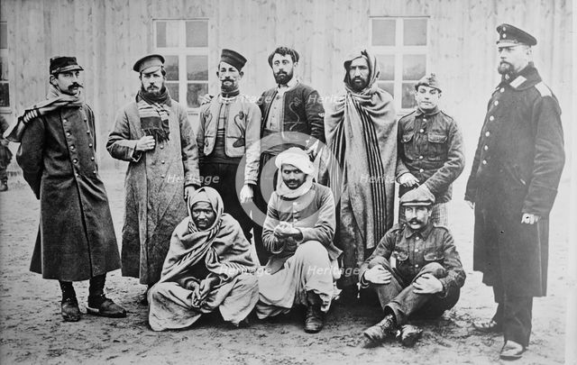Prisoners, Zossen, Germ. [i.e., Germany], between 1914 and c1915. Creator: Bain News Service.