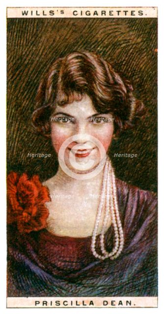 Priscilla Dean (1896-1987), American atress, 1928.Artist: WD & HO Wills