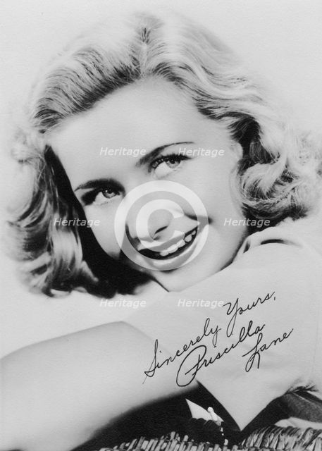 Priscilla Lane (1915-1995), American actress and singer, c1930s. Artist: Unknown