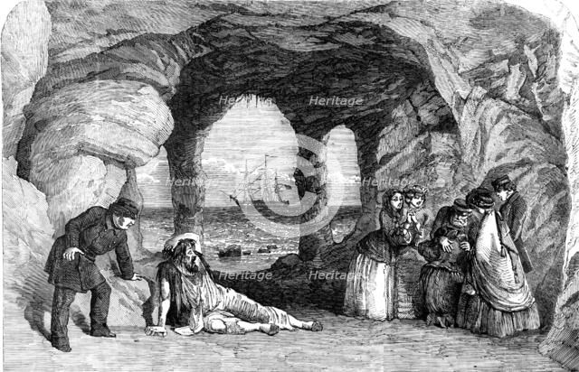 Private Theatricals at Tavistock House - scene from "The Frozen Deep", 1857. Creator: Unknown.