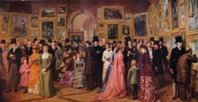 Private View at the Royal Academy, 1881 1883 (1935). Creator: William Powell Frith