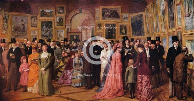 'Private View at the Royal Academy, 1881', 1883 (1935). Creator: William Powell Frith.
