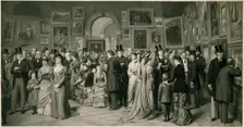 Private View, Royal Academy, 1881, (2 February 1885). Creator: Unknown