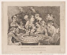 Private Amusement, January 1, 1786., January 1, 1786. Creator: Thomas Rowlandson