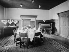 Private dining room, Paul Smith's casino, Adirondack Mountains, between 1900 and 1905. Creator: Unknown