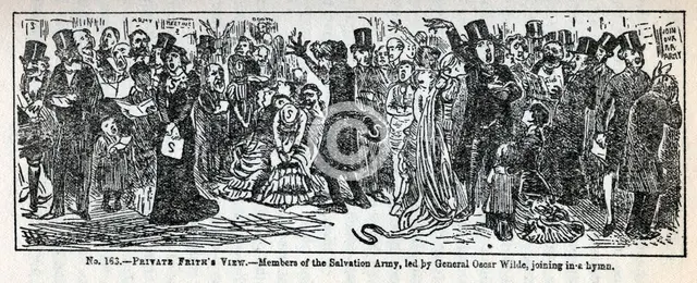 'Private Frith's View' - Members of the Salvation Army, led by General Oscar Wilde, 1881. Creator: Unknown.