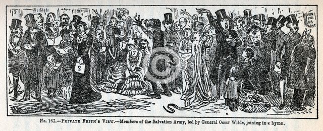 'Private Frith's View' - Members of the Salvation Army, led by General Oscar Wilde, 1881. Creator: Unknown.