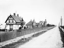 Private houses by the seafront, Landskrona, Sweden, 1910. Creator: Unknown
