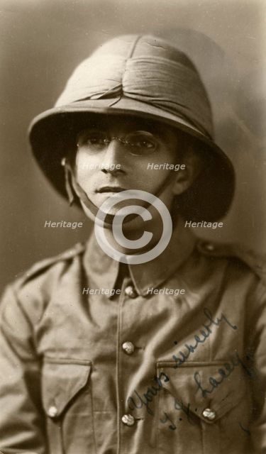 Private Lacey, 5th East Surrey regiment, Chakrata, India, 1917. Artist: Unknown