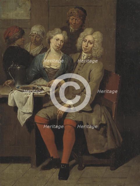 Private Meal, early 18th century. Creator: Jan Baptist Lambrechts.