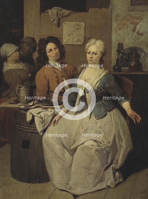 Private Meal, early 18th century. Creator: Jan Baptist Lambrechts.