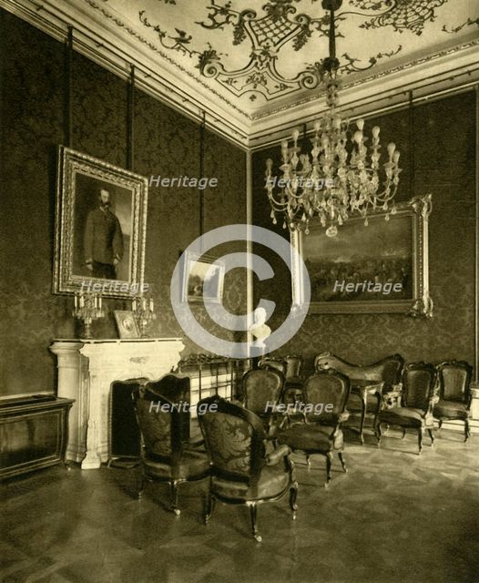 Private Office of Emperor Franz Joseph I in the Hofburg, Vienna, Austria, c1935.  Creator: Unknown.