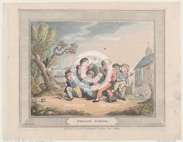 Private School, May 10, 1802., May 10, 1802. Creator: Thomas Rowlandson.