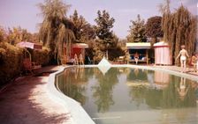 Private swimming pool at a villa in Florence, Italy, c1955. Creator: Arthur Charles Kirby Ware