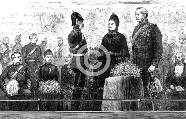 Prize Distribution to the Second Volunteer Battalion Royal Fusiliers at St. James's Hall, 1883. Creator: Unknown.