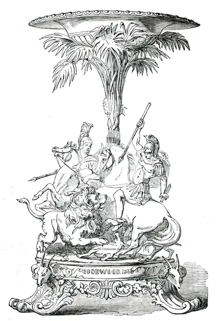 Prize Plate - Goodwood Races  - the Steward's Cup, 1850. Creator: Unknown.