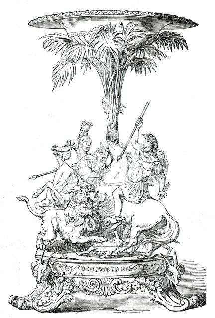 Prize Plate - Goodwood Races  - the Steward's Cup, 1850. Creator: Unknown.