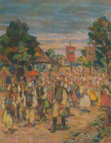 Procession, 1920-1925. Creator: Gustav Mally