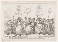 Procession to The Hustings After A Successful Canvass, April 30, 1784., April 30, 1784. Creator: Thomas Rowlandson