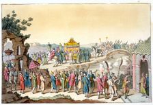 Procession to a Taoist traditional wedding, China, c1820-1839. Creator: Giovanni Bigatti