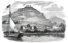Procession up Hoad-Hill, the Site of the Memorial, 1850. Creator: Unknown