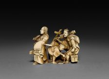 Procession with Four Figures, Late 1800s- Early 1900s. Creator: Unknown