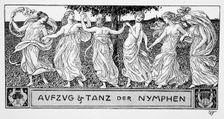 Procession and dance of the nymphs, c1898. Creator: Wilhelm Volz