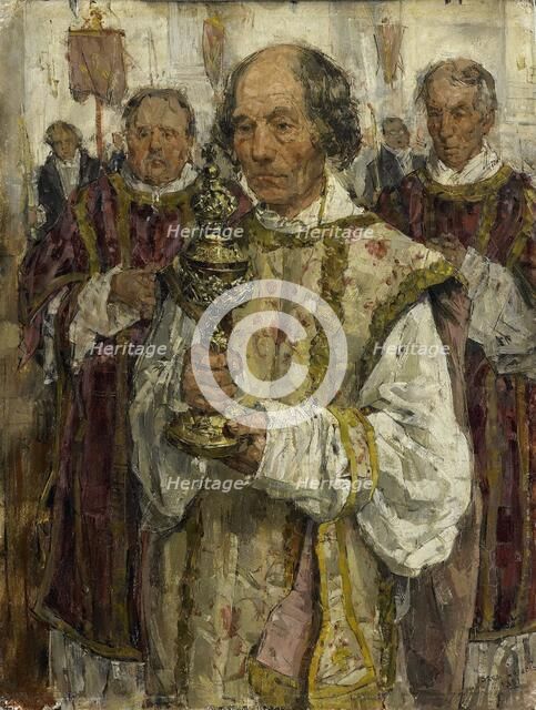 Procession in the Old Catholic Church in The Hague, 1881. Creator: Isaac Lazerus Israels.