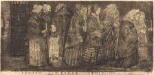 Procession in the Sepulchre of Saint Medard(Procession dans le caveaux de St.-Medard), 1859. Creator: Alphonse Legros