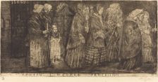 Procession in the Sepulchre of Saint Medard(Procession dans les caveaux de St.Medard), 1859. Creator: Alphonse Legros