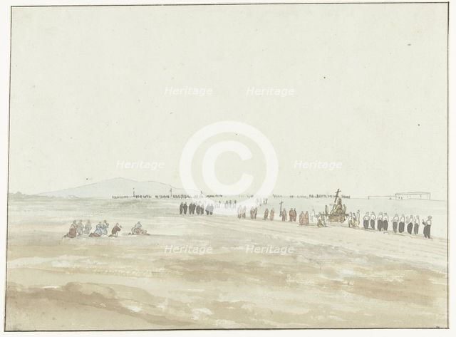 Procession in the vicinity of Cerignola, 1778. Creator: Louis Ducros.