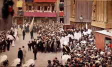 Procession in Santa Maria del Mar 1907, oil on canvas by Ramon Casas