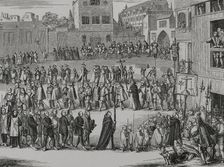 Procession of the captives of the Inquisition to the Auto de Fe to be sentenced, 1692 (1877). Creator: Unknown