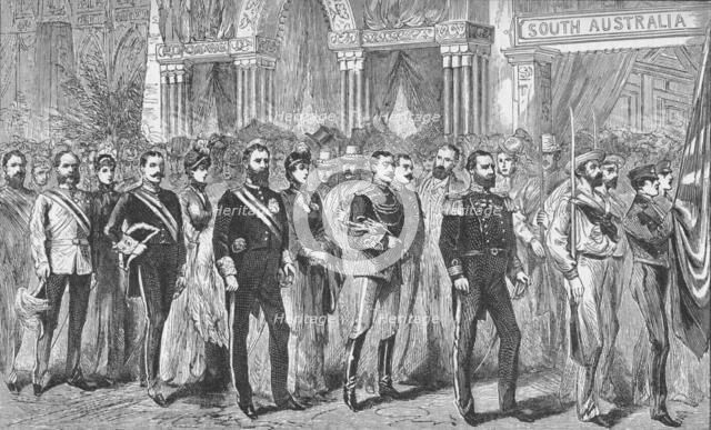 Procession of the Governors of Australia at the Melbourne Exhibition of 1888 (1908). Artist: Unknown.