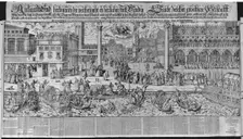 Procession of the Doge to the Bucintoro on Ascension Day, with a View of Venice, ca. 1565,..., 1697. Creator: Jost Ammon