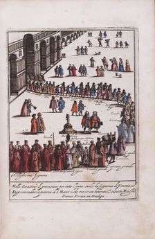 Procession of the Doge and his entourage in the Piazza San Marco in Venice, 1609
