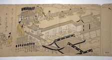 Procession of the Emperor and His Suite, 1626. Creator: Kano School