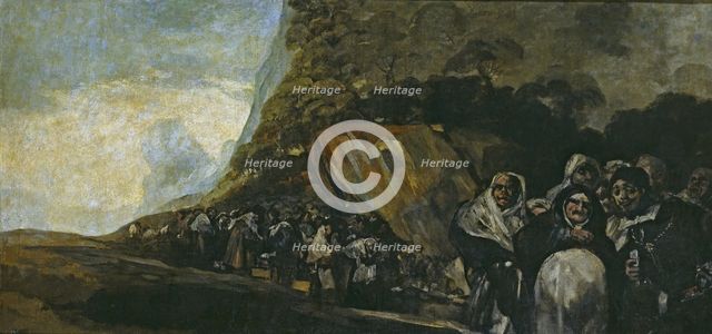 Procession of the Holy Office. Artist: Goya, Francisco, de (1746-1828)