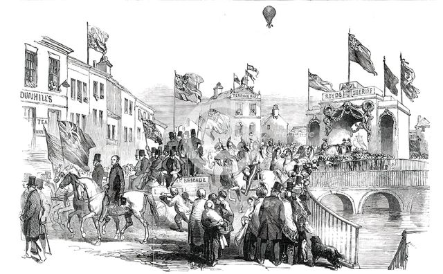 Procession of the High Sheriff of Lancashire, at Rochdale, 1850. Creator: Unknown.