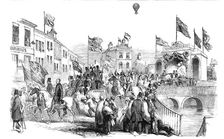 Procession of the High Sheriff of Lancashire, at Rochdale, 1850. Creator: Unknown